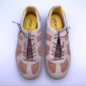 PLAE Butler Sneakers Sandstorm 8 Women's No-tie Unisex 6.5 Men's Gray Purple